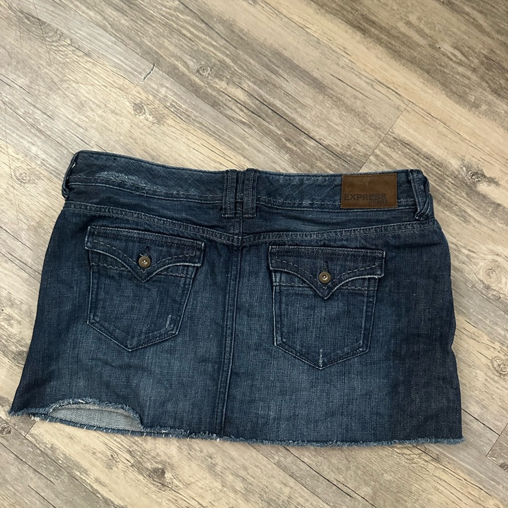 VTG express denim mini skirt